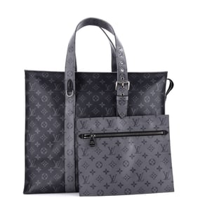 Louis Vuitton New Cabas Zippe Bag Reverse Monogram Eclipse Canvas GM