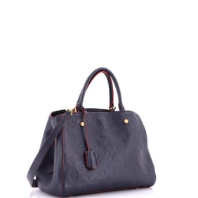 Louis Vuitton Montaigne Handbag Monogram Empreinte Leather MM