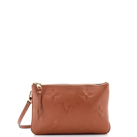 Louis Vuitton Double Zip Pochette Monogram Empreinte Giant