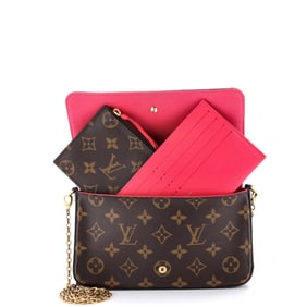 Louis Vuitton Felicie Pochette Limited Edition Vivienne Xmas Monogram Canvas