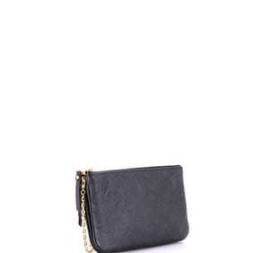 Louis Vuitton Double Zip Pochette Monogram Empreinte Leather
