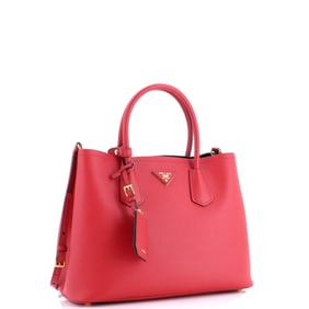 Prada Cuir Double Tote Saffiano Leather Medium