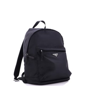 Prada Front Pocket Zip Backpack Tessuto Large