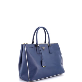 Prada Double Zip Lux Tote Saffiano Leather Large