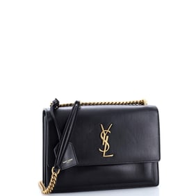 Saint Laurent Sunset Crossbody Bag Leather Medium