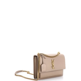 Saint Laurent Sunset Crossbody Bag Leather Medium
