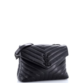Saint Laurent Loulou Shoulder Bag Matelasse Chevron Leather Medium