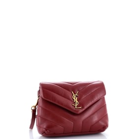 Saint Laurent Loulou Shoulder Bag Matelasse Chevron Leather Toy