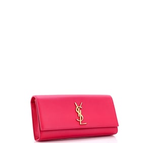Saint Laurent Classic Monogram Clutch Leather Long