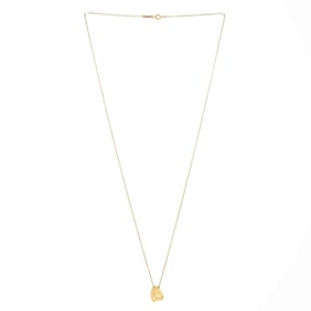 Tiffany & Co. Elsa Peretti Full Heart Necklace 18K Yellow Gold