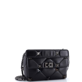 Valentino Garavani Roman Stud Flap Bag Quilted Leather Medium