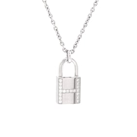 Hermes Amulettes Cadenas Pendant Necklace
