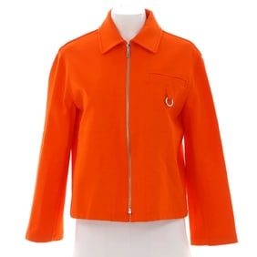 Hermes Women's One Pocket Zip Up Jacket