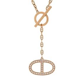 Hermes Chaine d'Ancre Contour Pendant Necklace