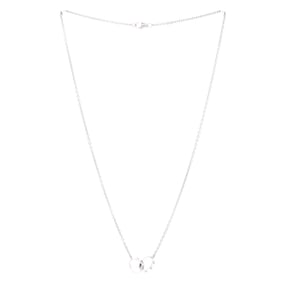 Cartier Love Interlocking Necklace 18K White Gold