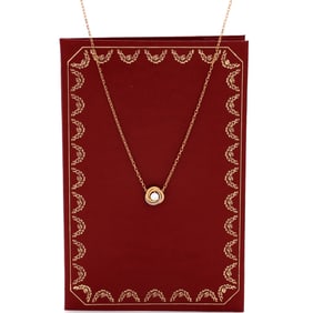 Cartier Trinity Diamond Pendant Necklace 18K Tricolor Gold and Diamond