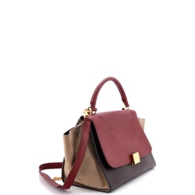 Celine Tricolor Trapeze Bag Leather Small (Multicolor)