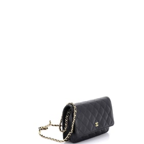 Chanel Wallet on Chain Quilted Caviar (Black)