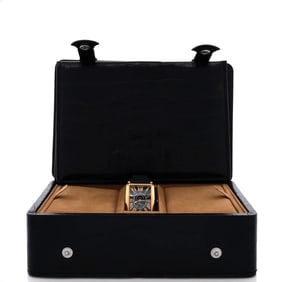 Franck Muller Long Island Playa Quartz Watch Rose Gold and Rubber 26 (Black, Black)