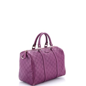 Gucci Joy Boston Bag Guccissima Leather Medium (Purple)