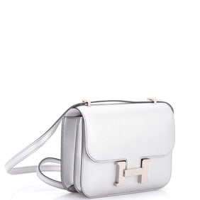 Hermes Constance NM Bag Metallic Chevre Chamkilight 18 (Silver)