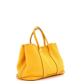 Hermes Garden Party Tote Leather 30 (Yellow)