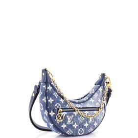 Louis Vuitton Loop Handbag Monogram Jacquard Denim (Blue)