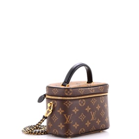 Louis Vuitton Vanity Handbag Reverse Monogram Canvas PM (Brown)