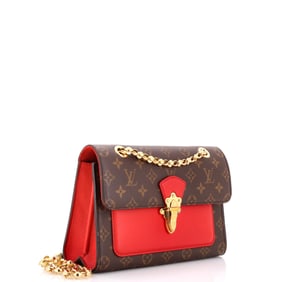 Louis Vuitton Victoire Handbag Monogram Canvas and Leather (Red)