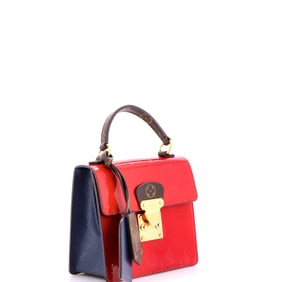 Louis Vuitton Spring Street NM Handbag Monogram Vernis with Monogram Canvas and Epi Leather (Red)