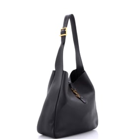 Saint Laurent Le 5 a 7 Supple Hobo Leather Large (Black)