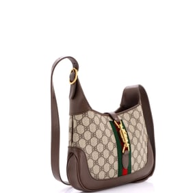 Balenciaga x Gucci The Hacker Project Jackie 1961 Hobo BB Coated Canvas Small Brown