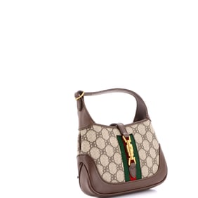 Balenciaga x Gucci The Hacker Project Jackie 1961 Hobo BB Coated Canvas Mini Brown