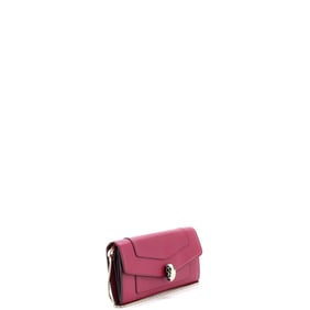 Bvlgari Serpenti Forever Wallet on Chain Leather Long Pink