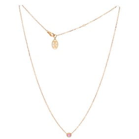 Cartier Cartier D'Amour Pendant Necklace 18K Rose Gold with Pink Sapphire Small Rose Gold