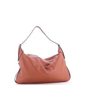 Celine Romy Shoulder Bag Leather Large Brown