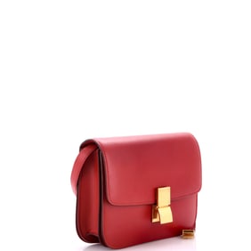 Celine Classic Box Bag Smooth Leather Medium Red