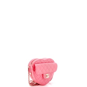 Chanel CC in Love Heart Bag Quilted Lambskin Pink