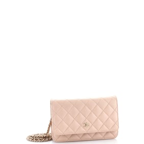 Chanel Wallet on Chain Quilted Caviar Neutral