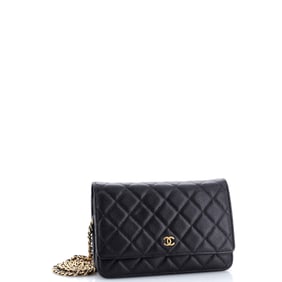 Chanel Wallet on Chain Quilted Caviar Black