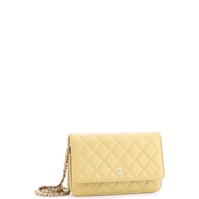 Chanel Wallet on Chain Quilted Caviar Green