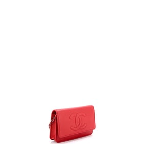 Chanel Timeless Wallet on Chain Caviar Red