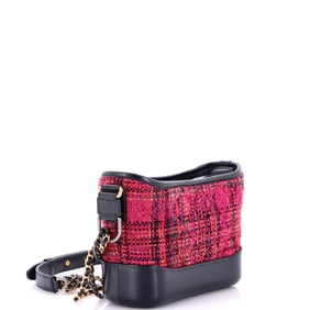 Chanel Gabrielle Hobo Quilted Tweed and Calfskin Small Multicolor