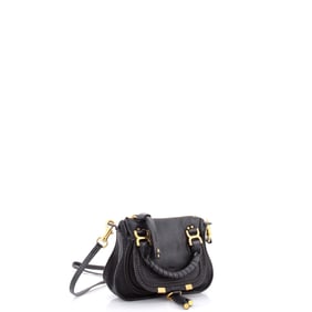 Chloe Marcie Satchel Leather Baby Black