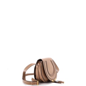 Chloe Marcie Crossbody Bag Leather Small Brown
