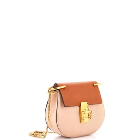 Chloe Drew Crossbody Bag Leather Mini Neutral