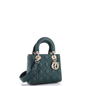 Christian Dior My ABCDior Lady Dior Bag Cannage Quilt Lambskin Green