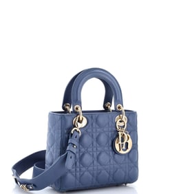 Christian Dior My ABCDior Lady Dior Bag Cannage Quilt Lambskin Blue