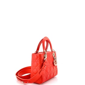 Christian Dior My ABCDior Lady Dior Bag Cannage Quilt Lambskin Orange