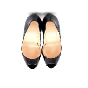 Christian Louboutin Women's New Very Prive Pumps Patent 100 Black
